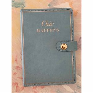 Chic Happens Pastel Blue Blank Diary/Journal